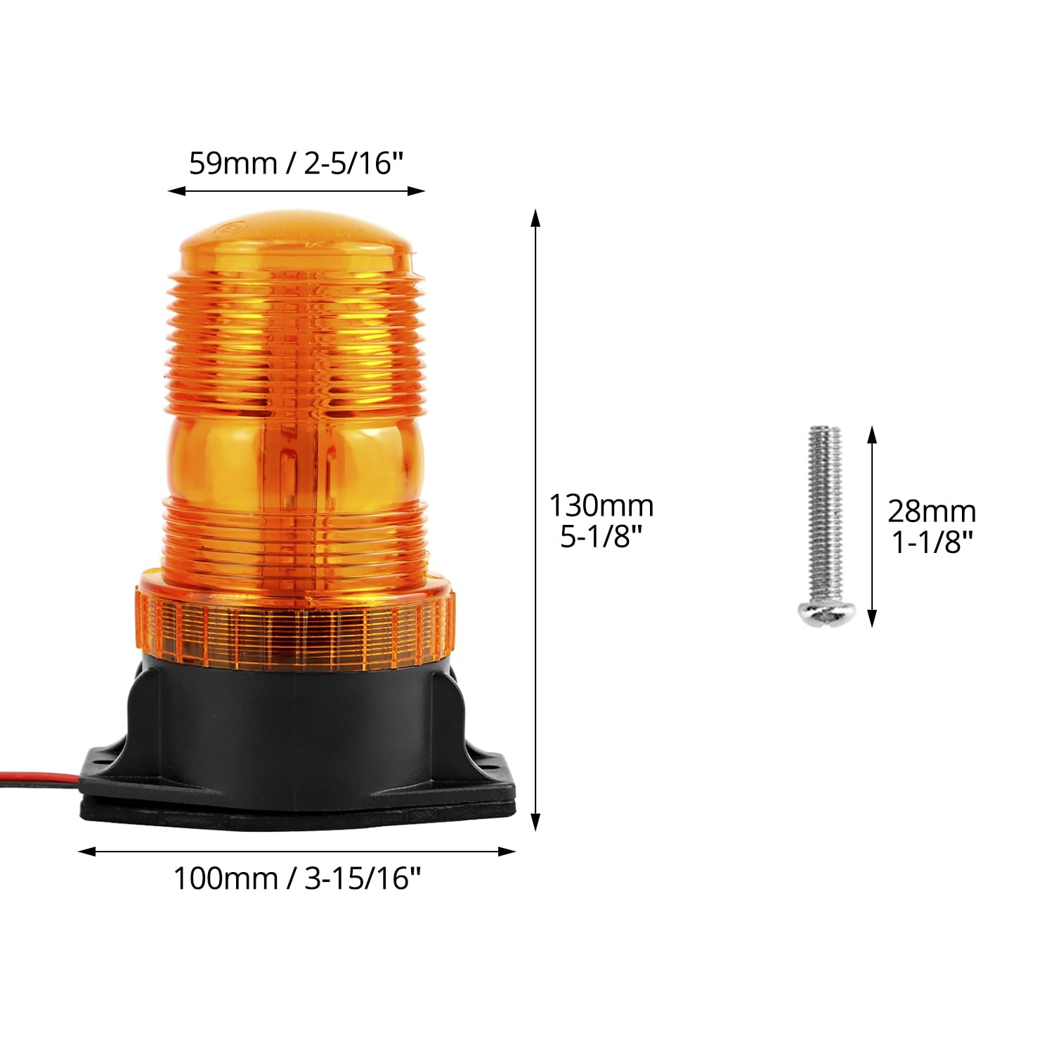 QWORK low-profile dome side view highlighting even light dispersion and low wind drag