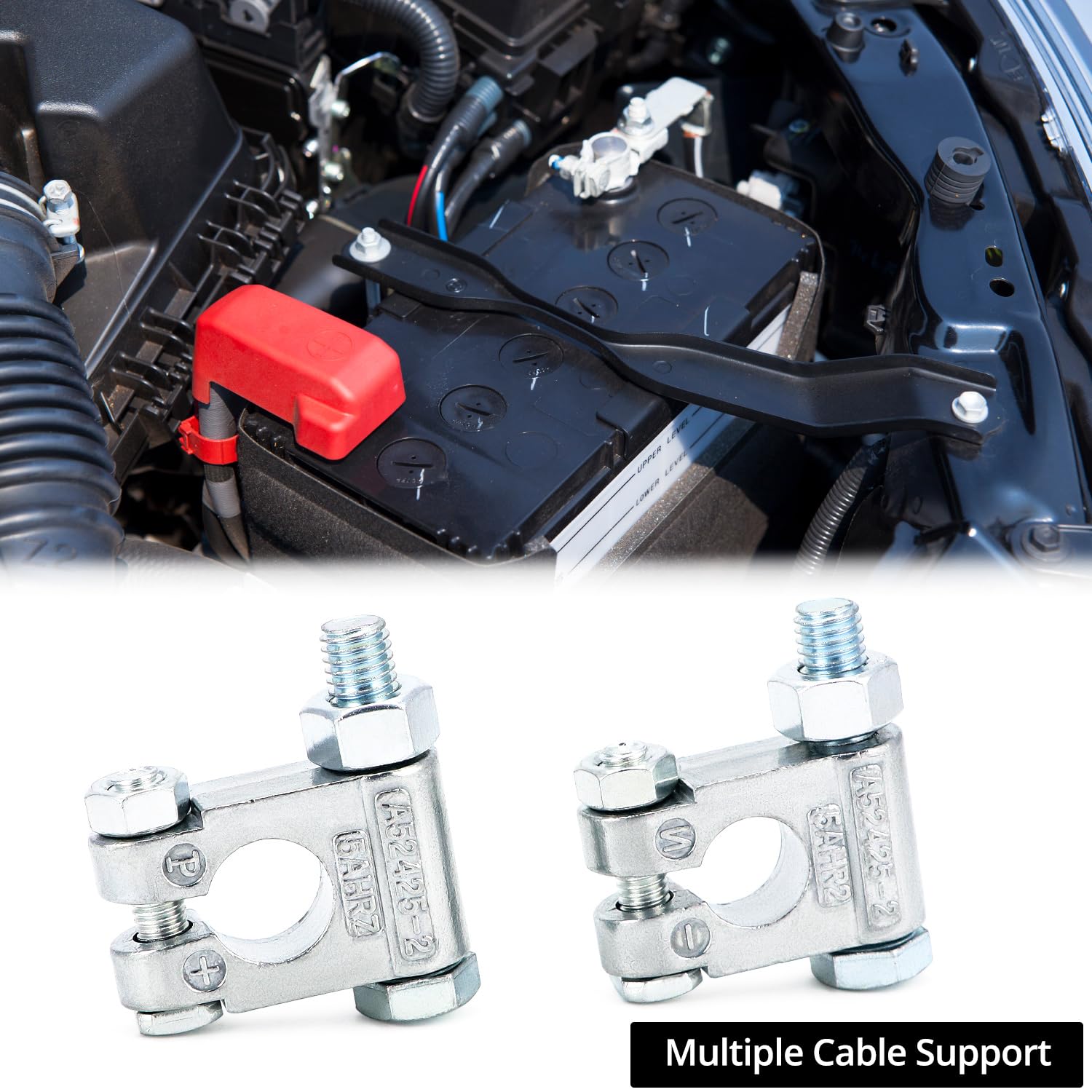 QWORK bolts and hardware detail showing 3/8" and 5/16" options for compatibility