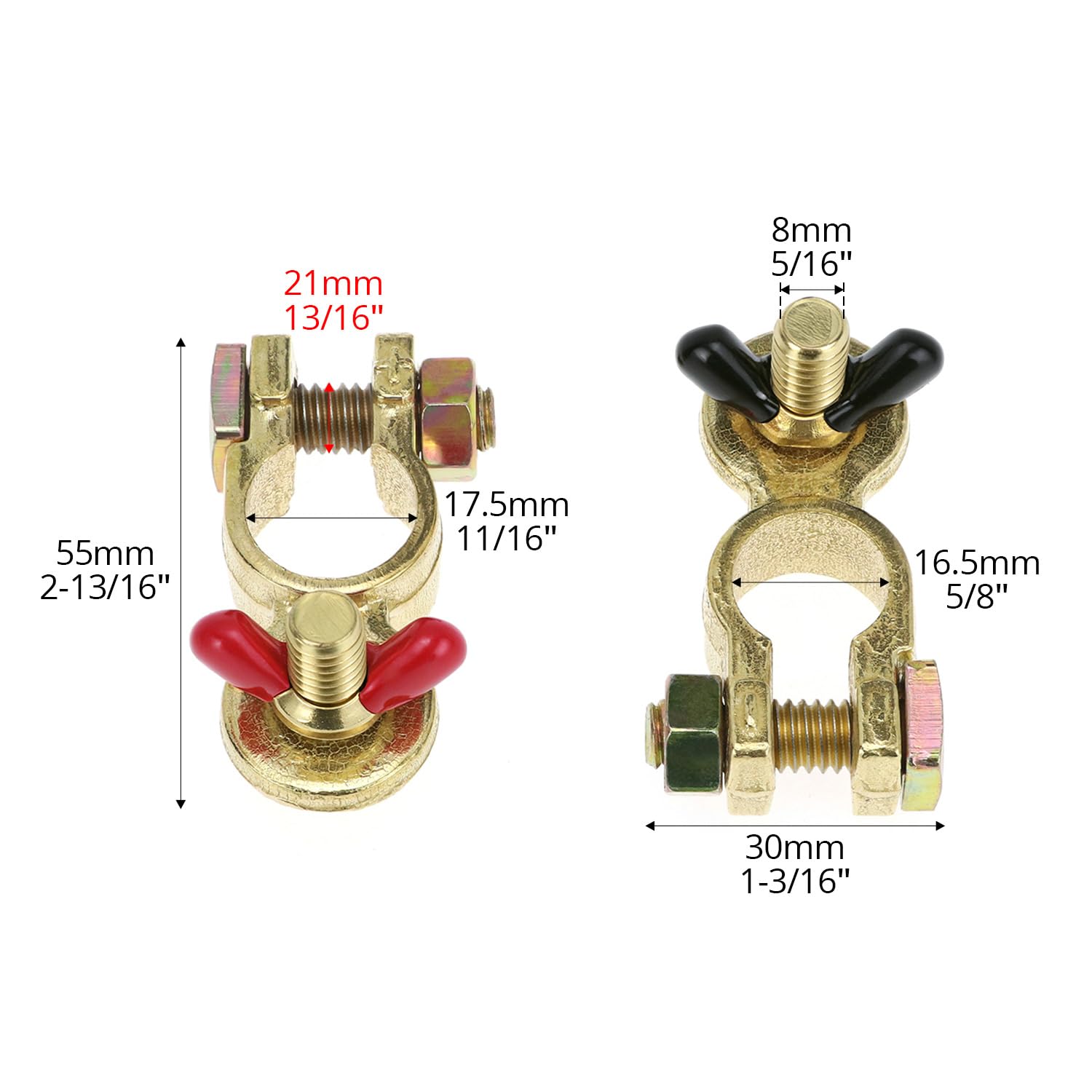 QWORK bolt and thread close-up showing robust 5/16 inch mounting for secure connections