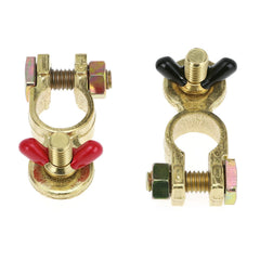 QWORK close-up of brass terminal bolt and thread for secure, vibration-resistant fit