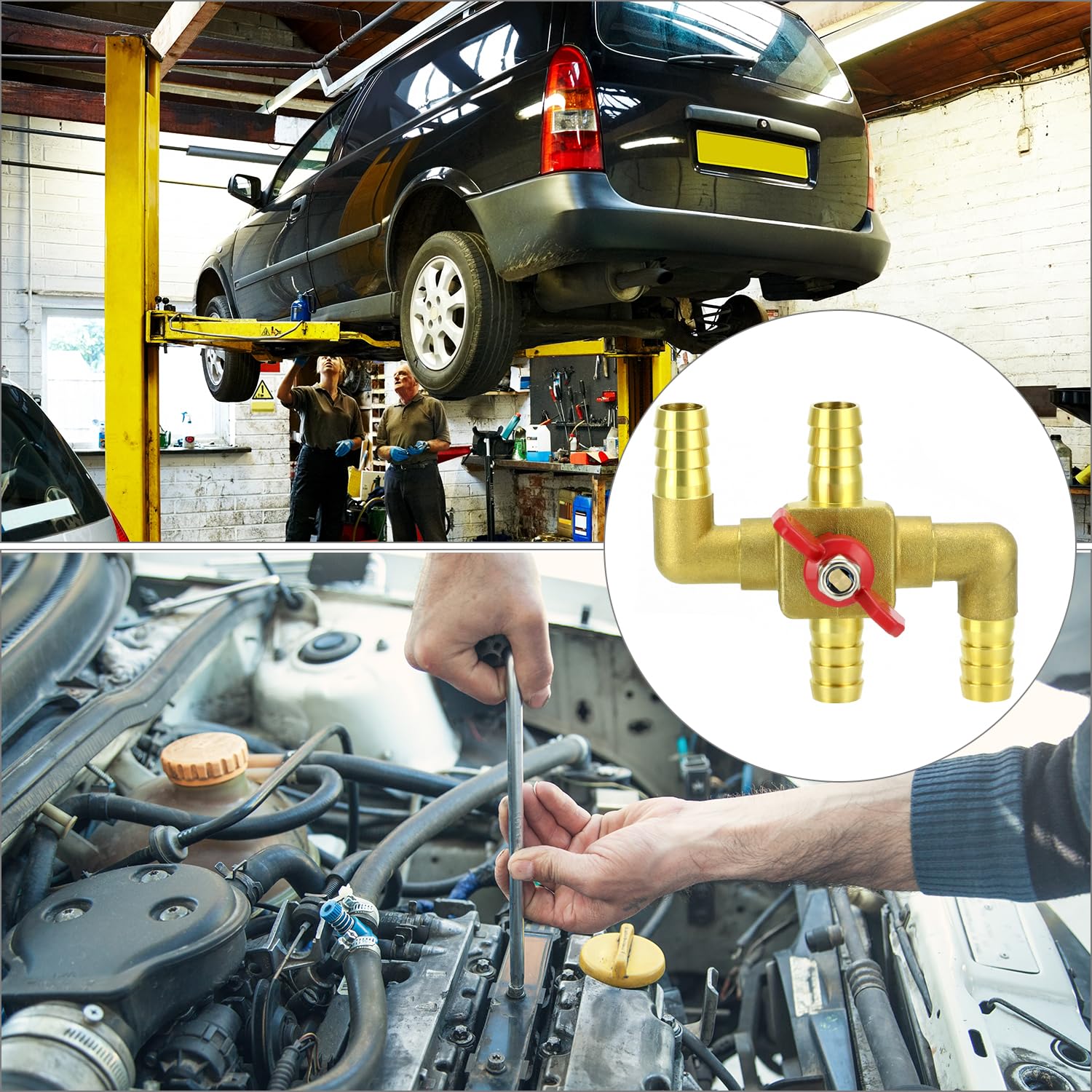 QWORK brass surface texture highlighting corrosion resistance and long-term durability