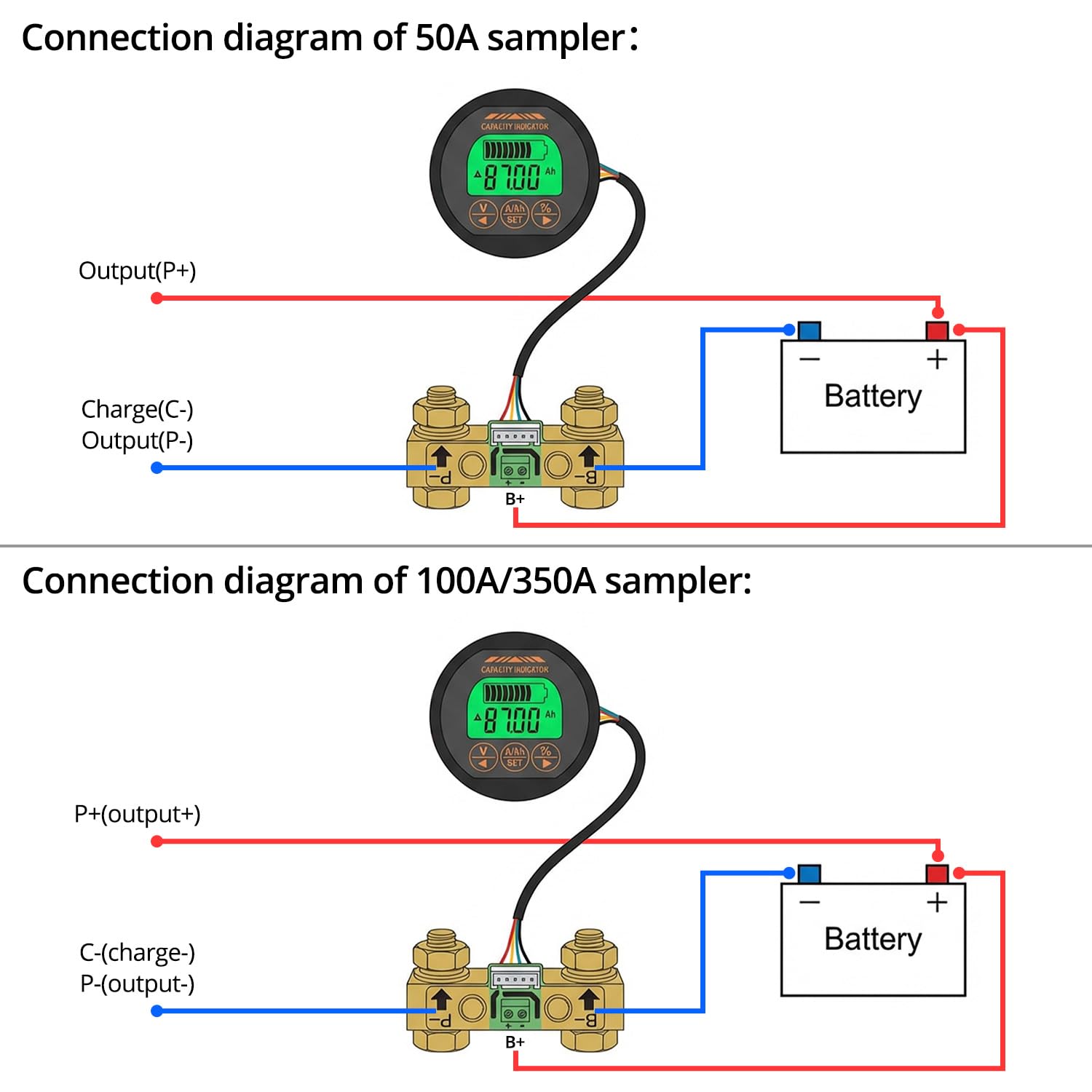 QWORK reinforced 350A external shunt for stable high-current sensing benefit