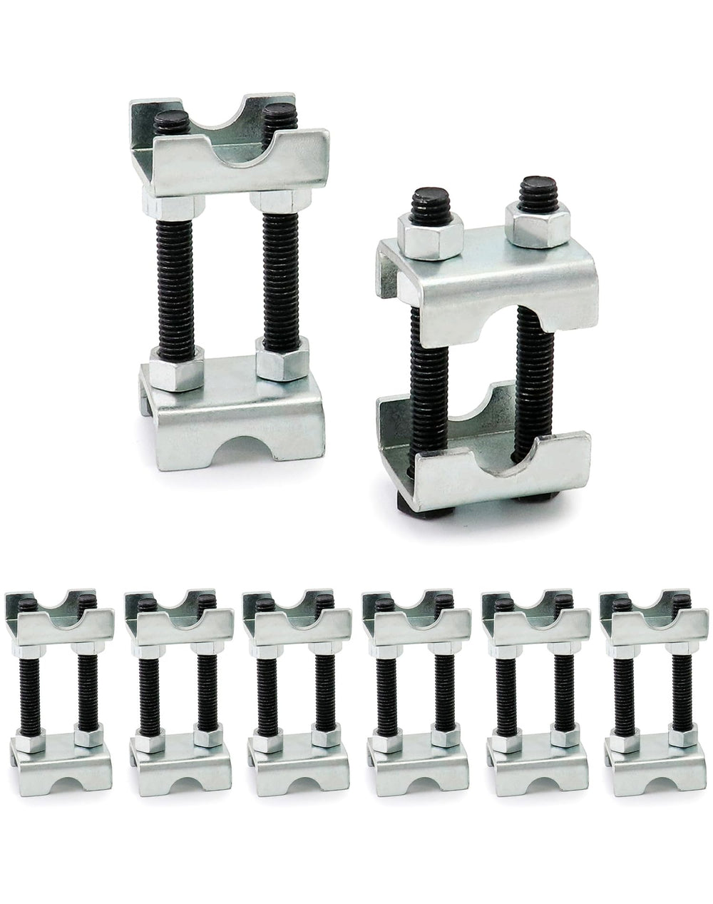 QWORK front packaging of 8-piece spring spacers showing kit and benefit of compact storage