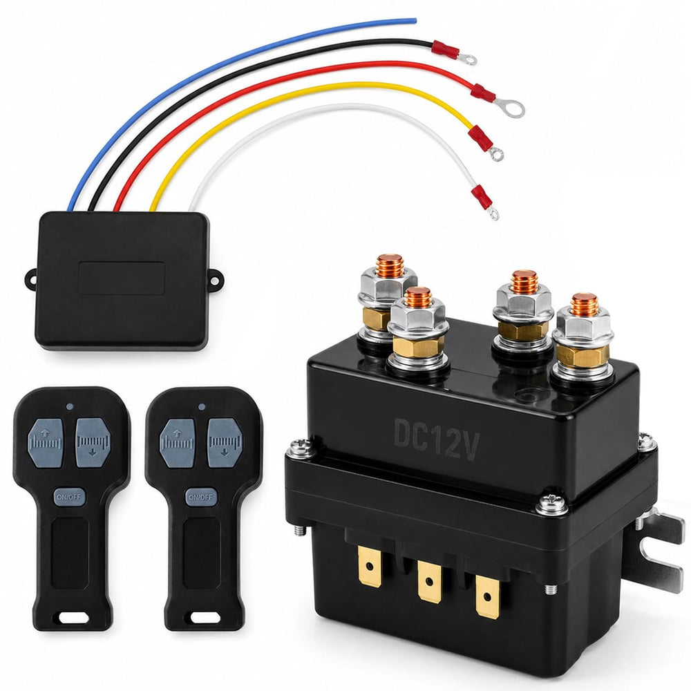 QWORK control kit front view shows complete components and quick setup benefit