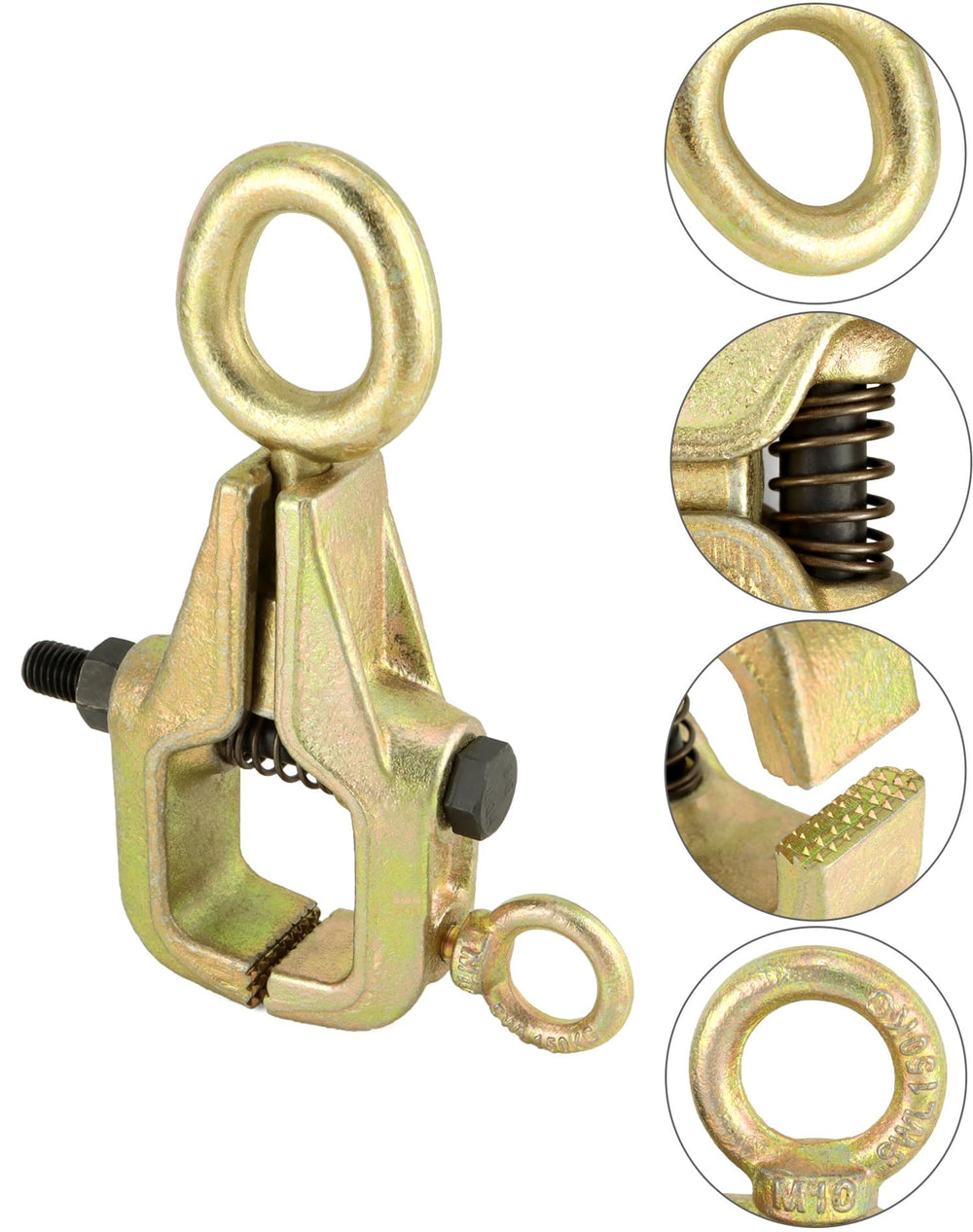 QWORK clamp performing a top pull lifting a dented section