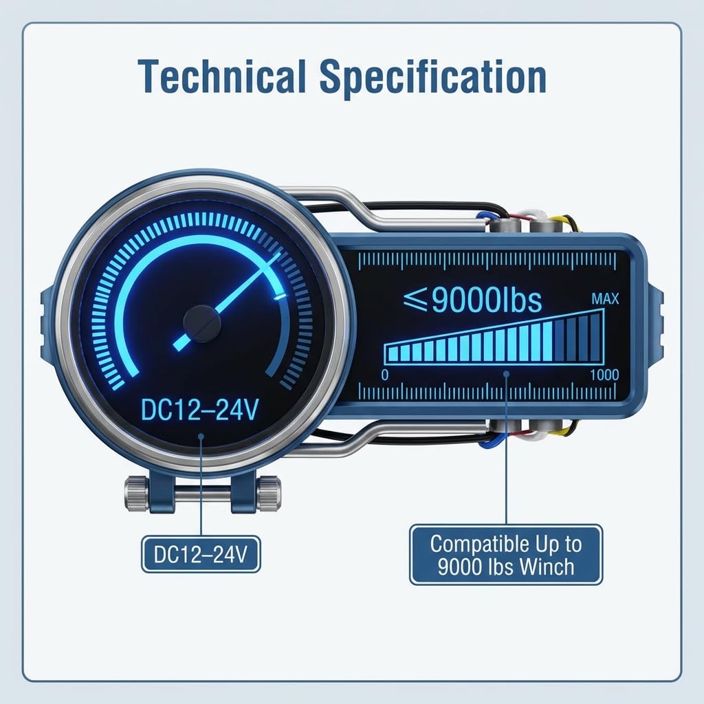 QWORK receiver mounted on truck winch showing hands-free remote convenience