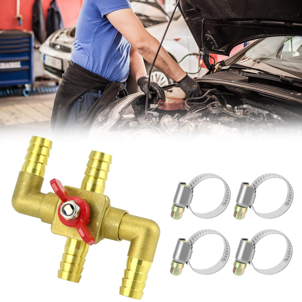 QWORK packaged valve with instruction sheet for quick installation and safe use