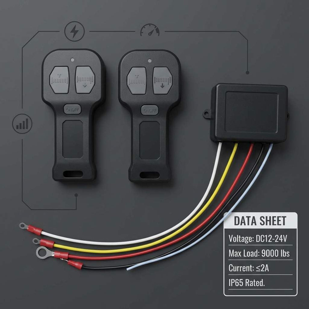 QWORK receiver mounted on truck demonstrating durable in‑vehicle fit
