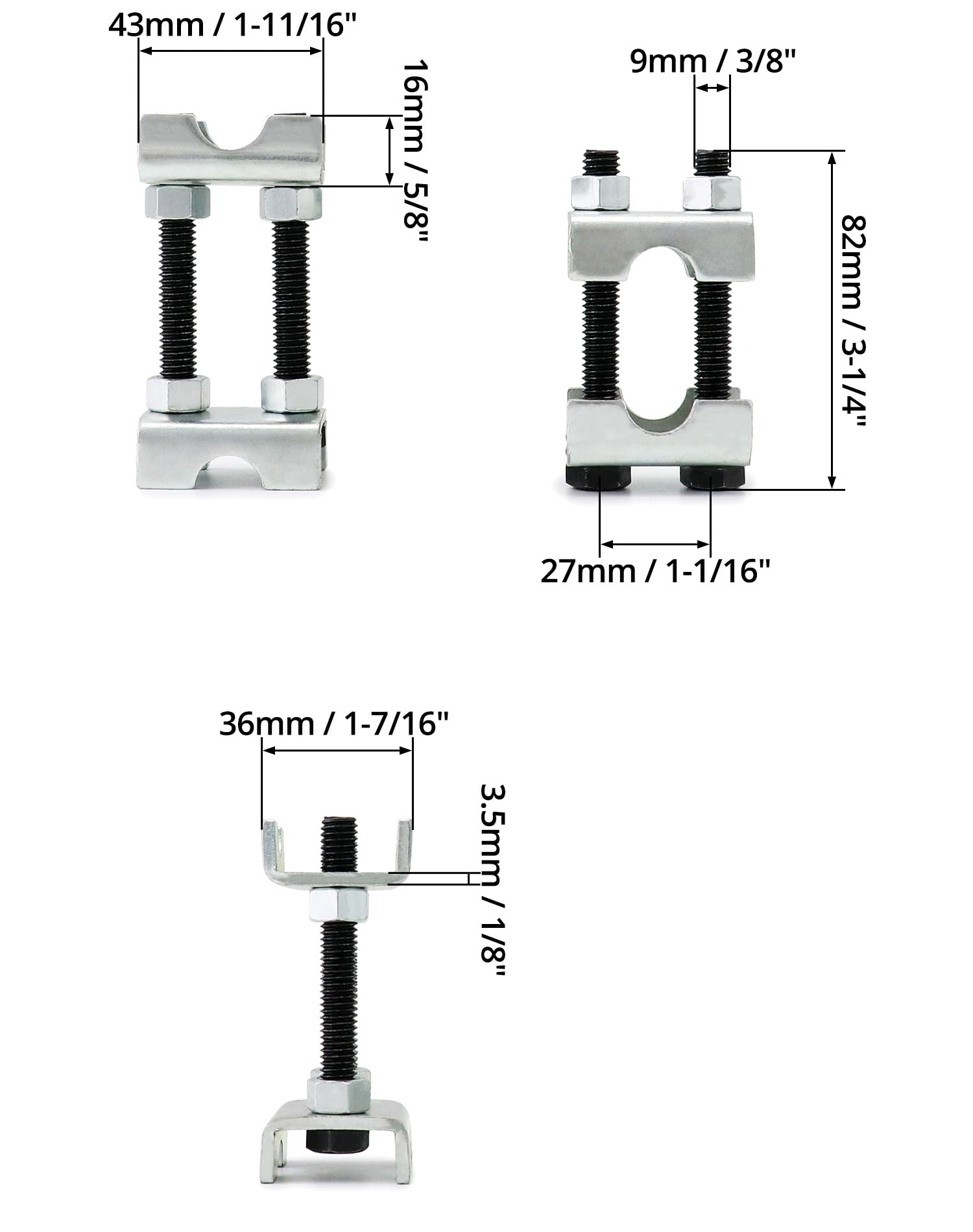 QWORK size comparison next to common tools showing compact kit and garage convenience