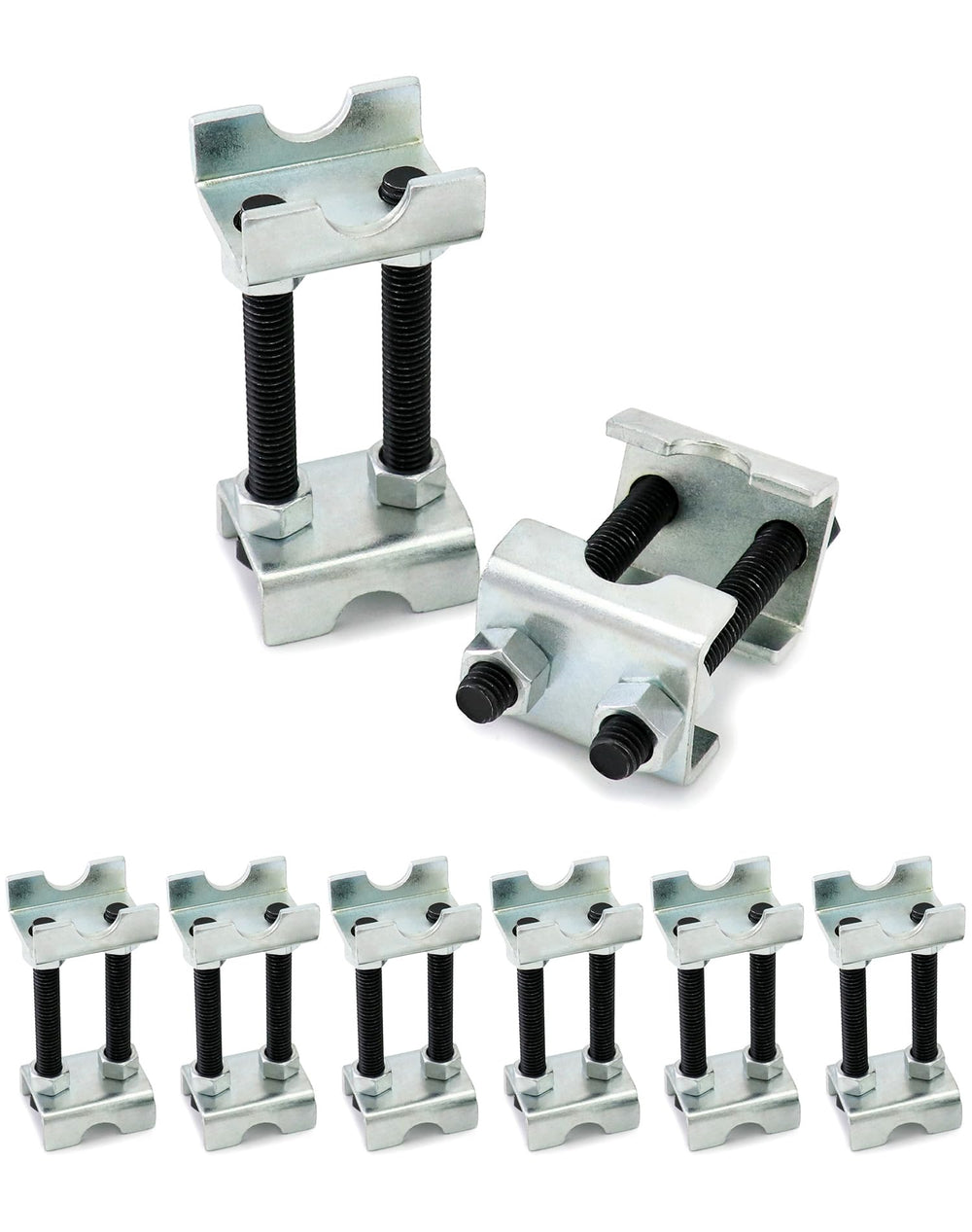QWORK stacked spacers demonstrating adjustable 1-2 inch lift benefit for fine tuning