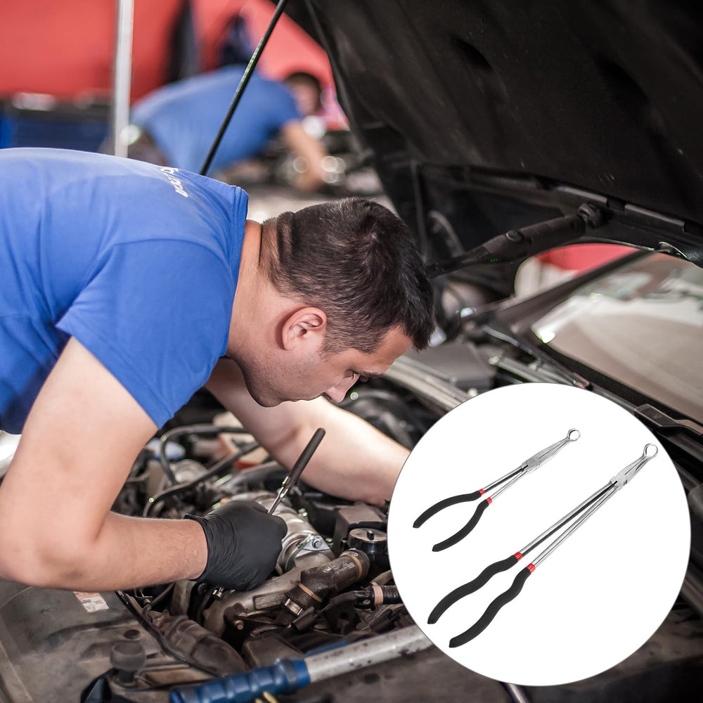 QWORK pliers stored in toolbox showing compact shape and quick accessibility benefit