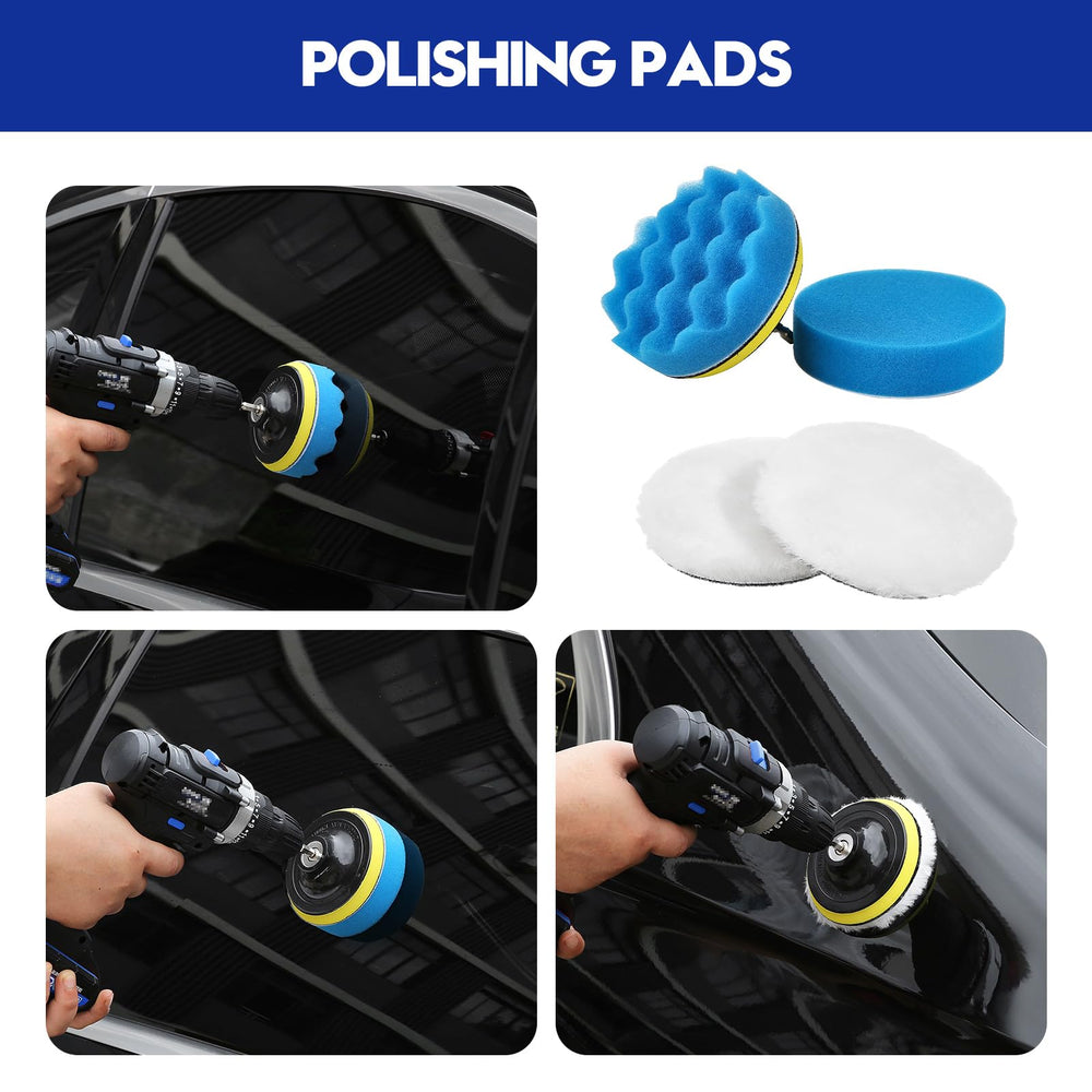 Qydipclin microfiber towels, wash mitt and wax applicators protecting paint surfaces
