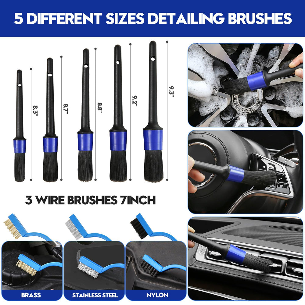 Qydipclin windshield cleaning tool with pads for streak-free glass and visibility