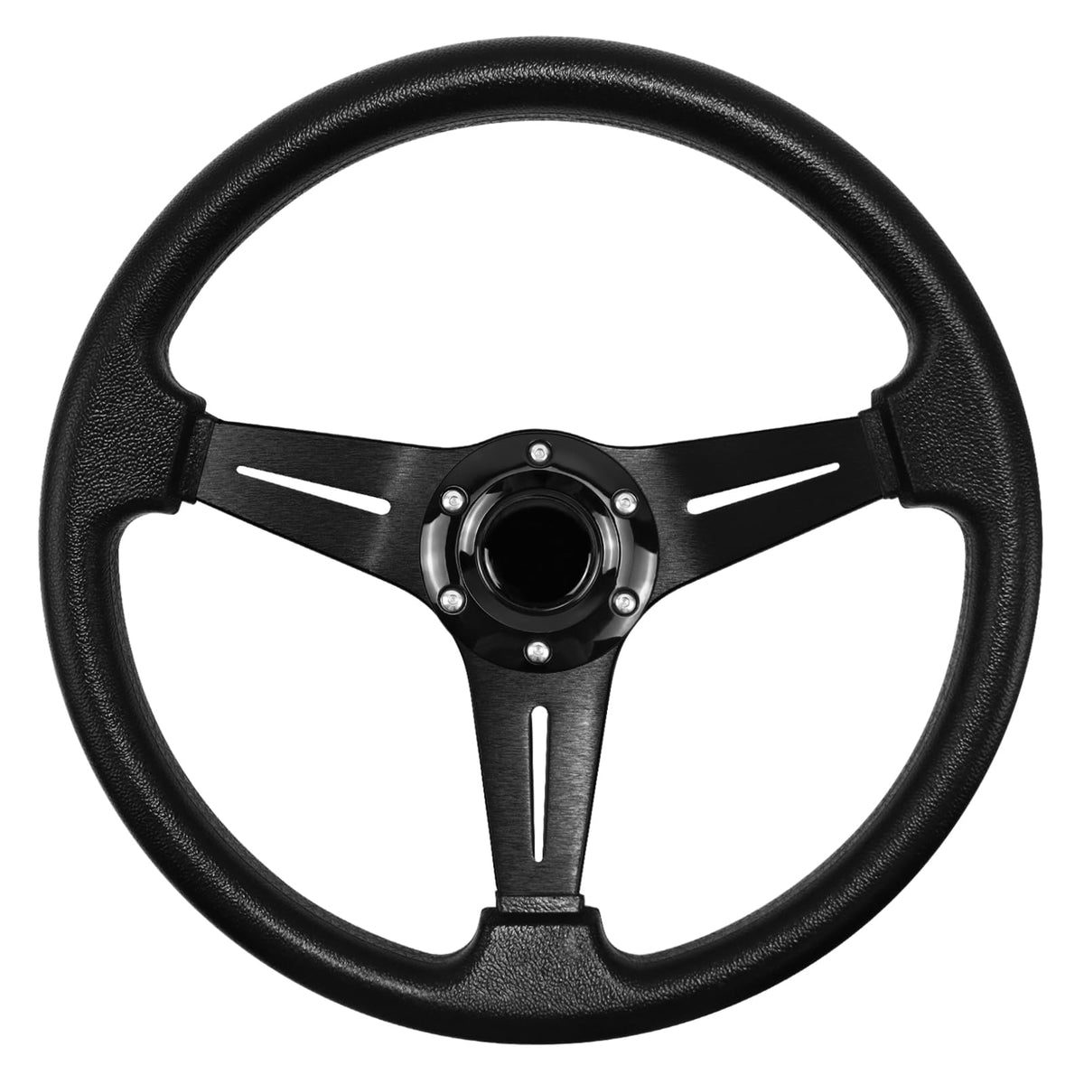 QYMOPAY front view showing wheel shape and sporty design for better handling