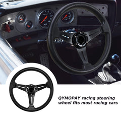 QYMOPAY horn button close-up illustrating easy access and functional convenience
