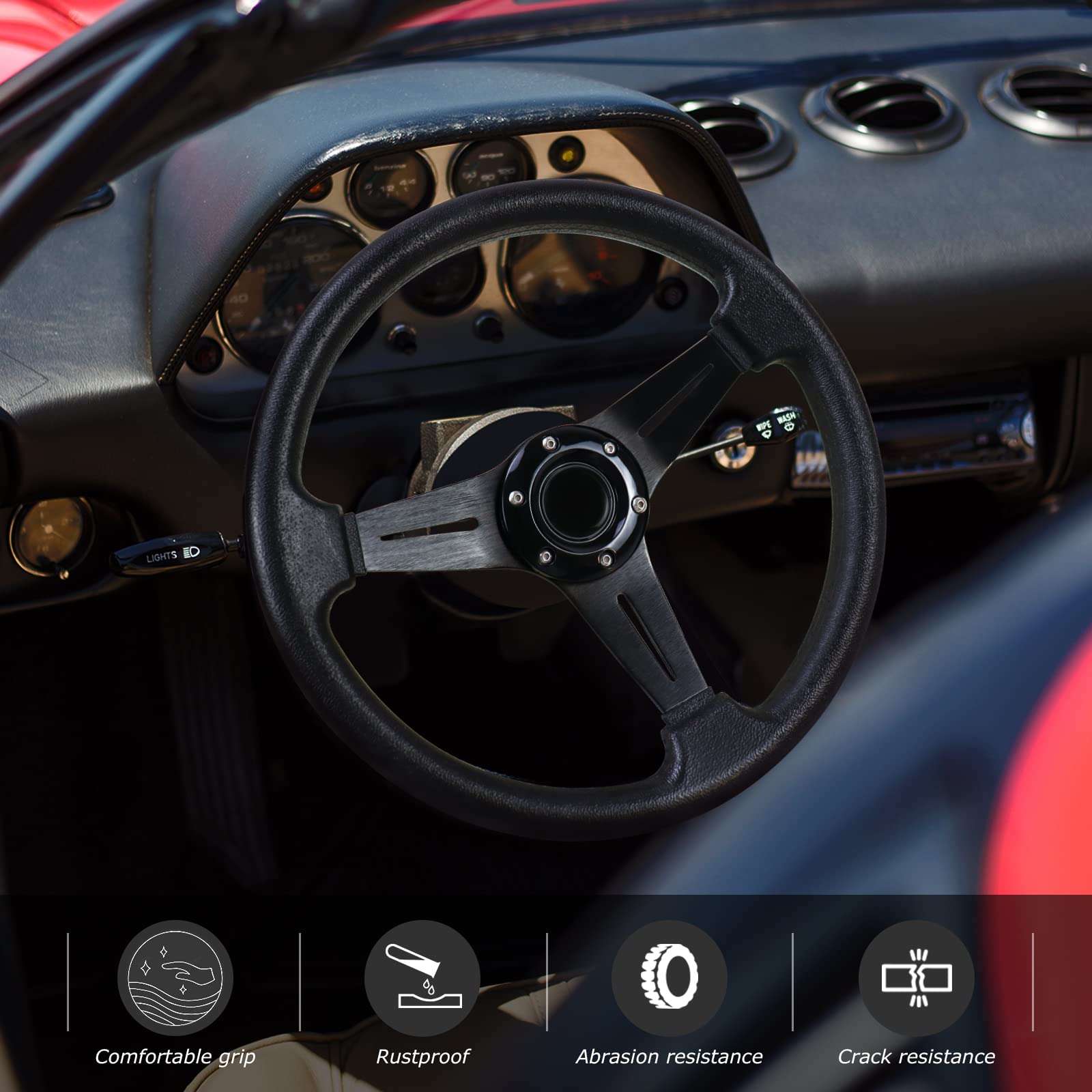 QYMOPAY installed in car showing ergonomic fit and enhanced driving posture