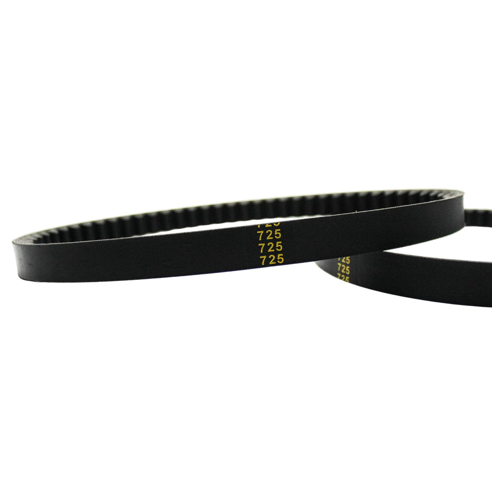QYMOTO belt beside ruler showing accurate 725 dimensions for correct fit