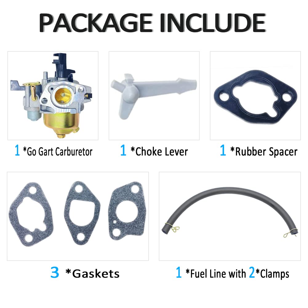 QYMOTO included fuel line and clamps, ready to install for secure connections