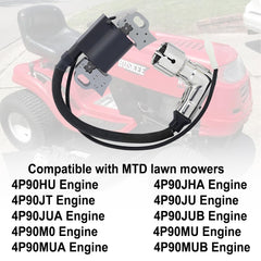 QYMOTO ignition coil installed on a lawn tractor restoring starting reliability
