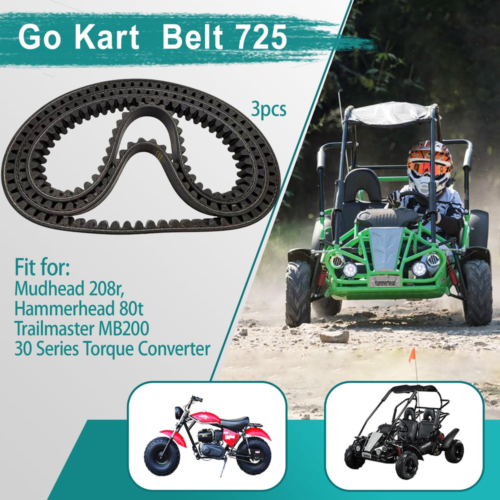 QYMOTO technician installing belt on go kart illustrating quick maintenance benefit