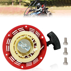 QYMOTO KT196 front view showing starter housing and secure mounting for quick replacement