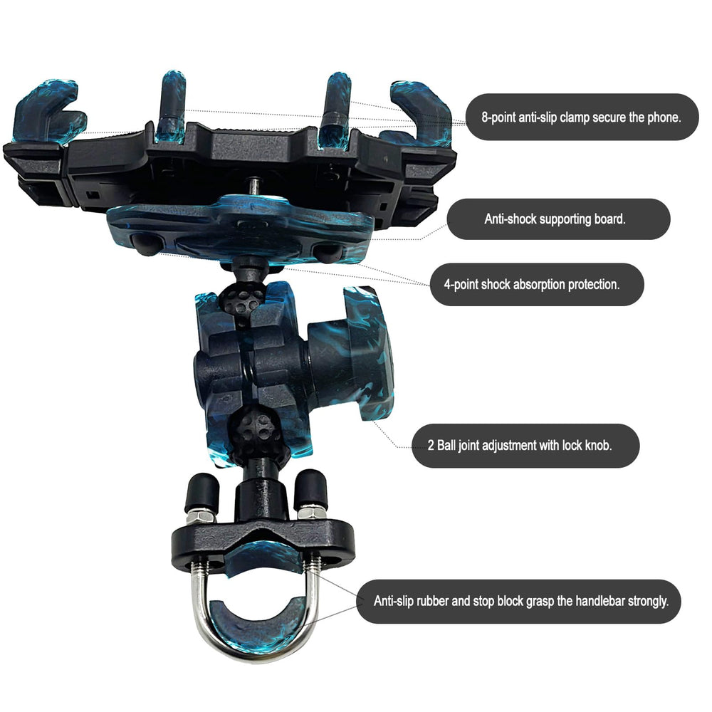 QYMOTO lifestyle image on ATV dashboard enhancing navigation visibility