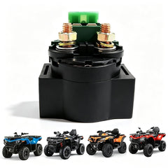 QYMOTO relay front view showing durable housing and reliable fit