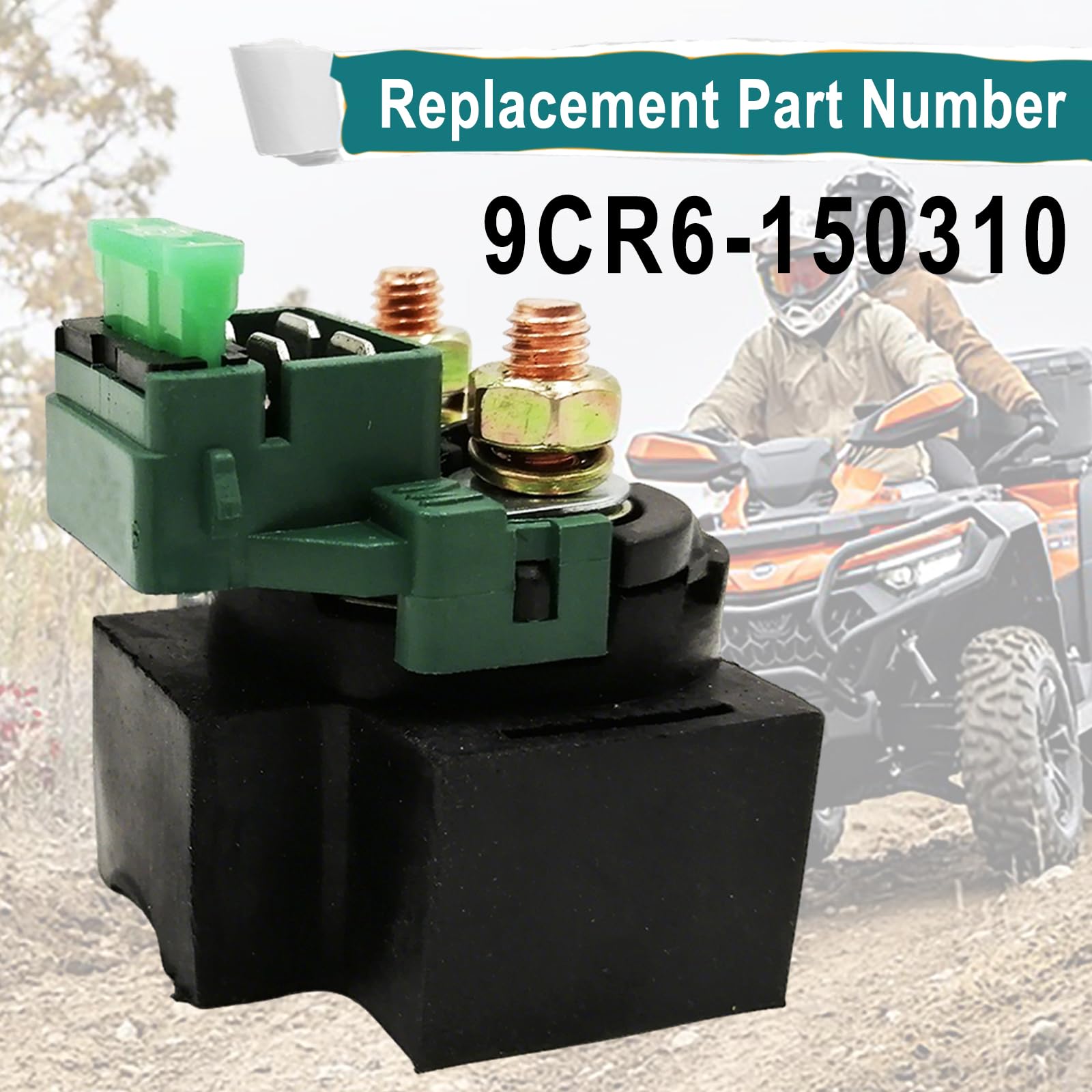 QYMOTO relay installed on CForce ATV demonstrating secure fitment