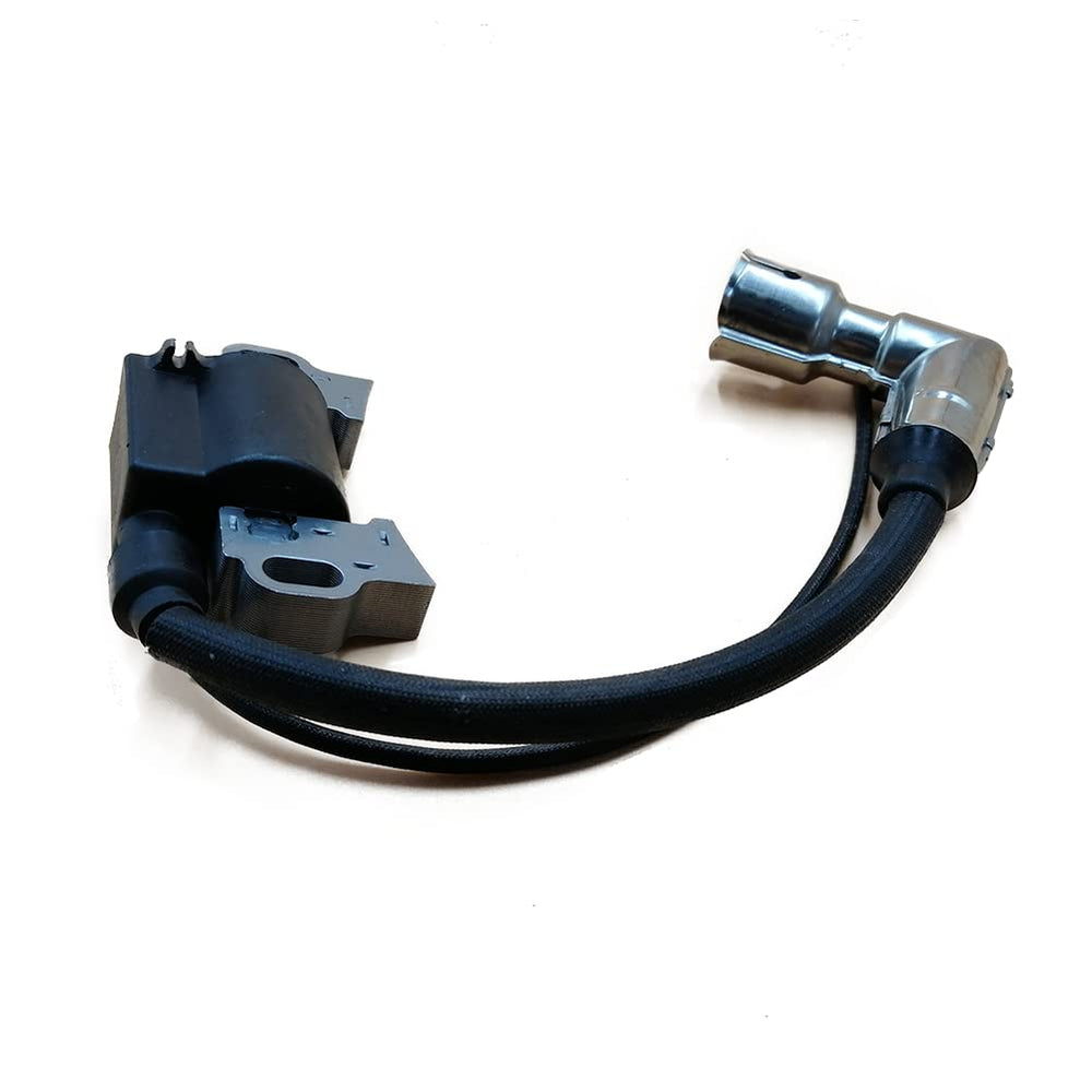 QYMOTO ignition coil beside ruler showing compact size for easy installation
