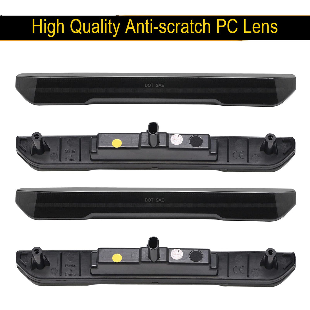R&F Auto installed on truck rear side illustrating consistent amber glow