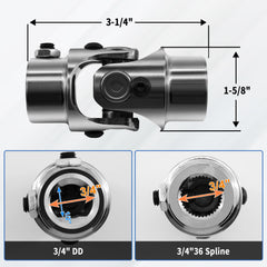 RABROPAR close-up of 3/4" double-D end showing positive drive benefit
