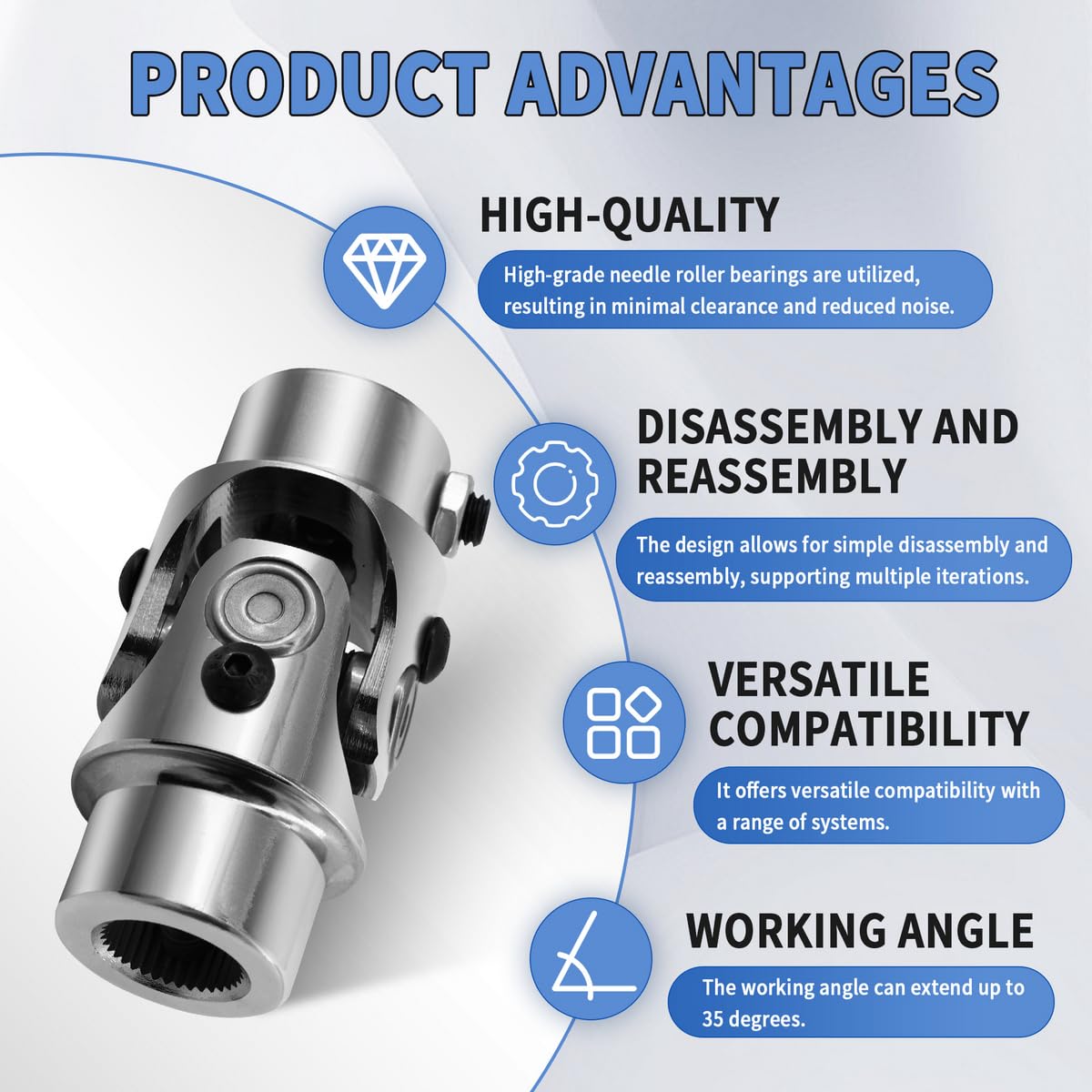 RABROPAR installed on steering shaft demonstrating straightforward fit
