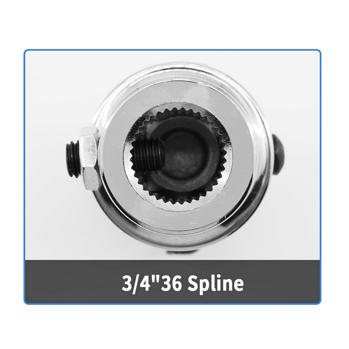 RABROPAR side profile showing 3-1/4" overall length for compact installations