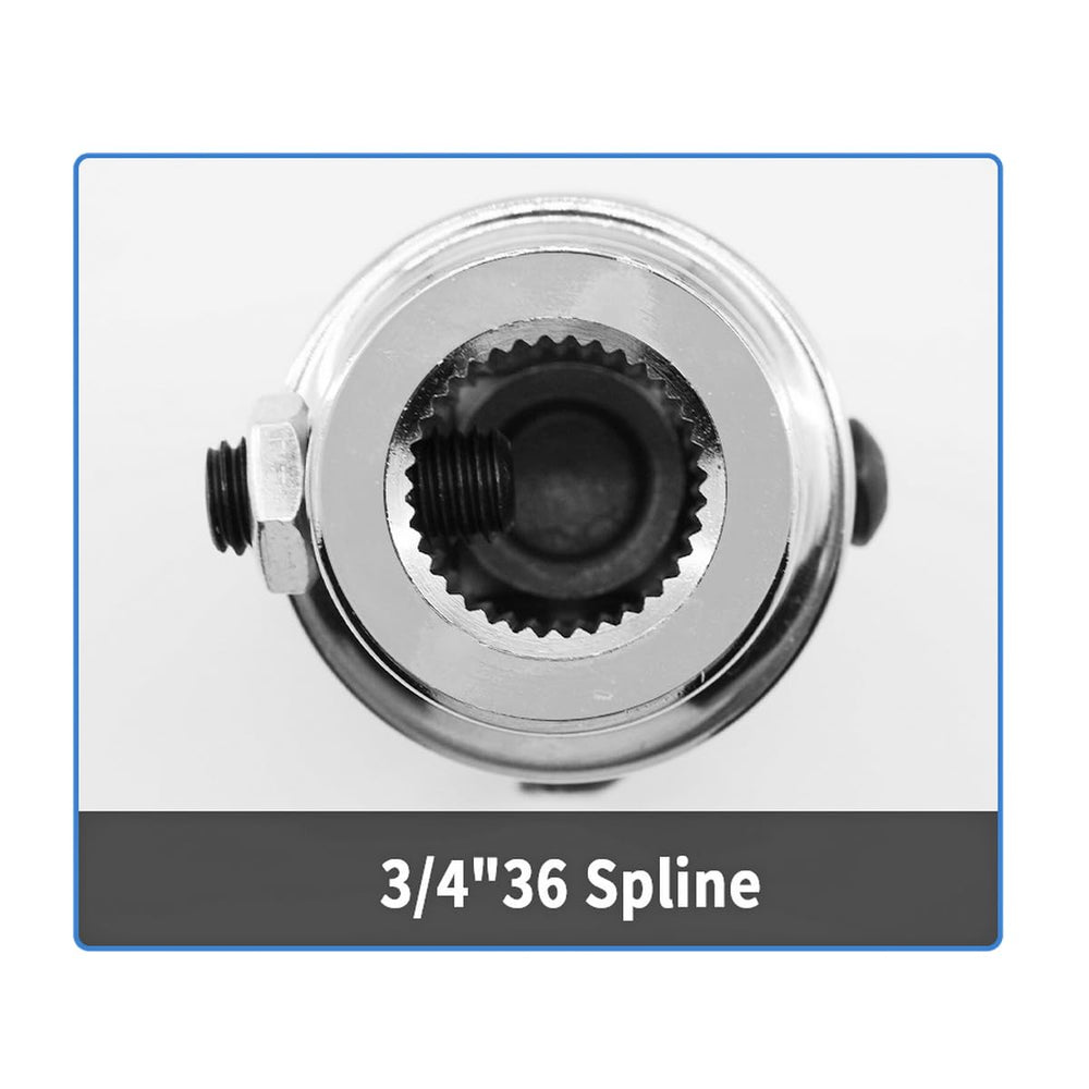 RABROPAR side profile showing 3-1/4" overall length for compact installations