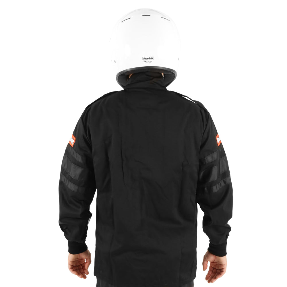 RaceQuip brass Nomex-backed zipper detail for durability benefit