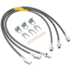 Racewill 89715 kit front and rear lines showing complete contents and benefit of easy replacement