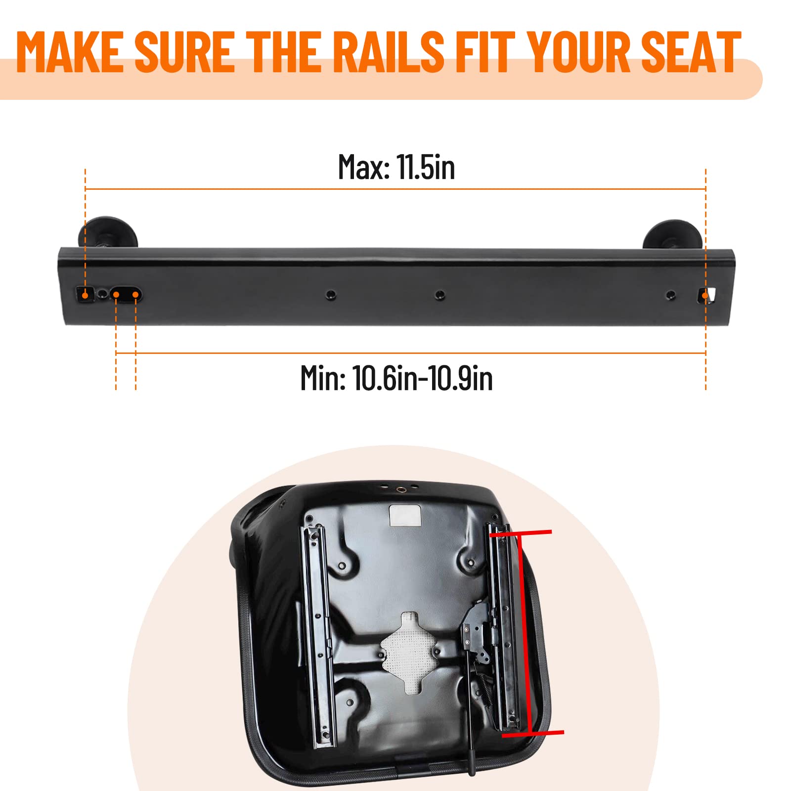 Racewill adjustment handle and lock detail showing positive engagement and easy use benefit