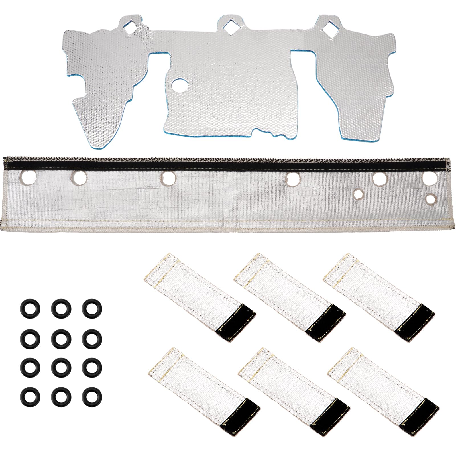 Racewill front packaging showing complete heat shield kit and clear benefits