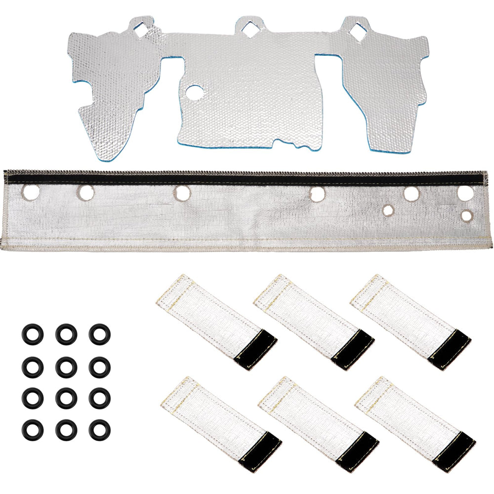 Racewill front packaging showing complete heat shield kit and clear benefits