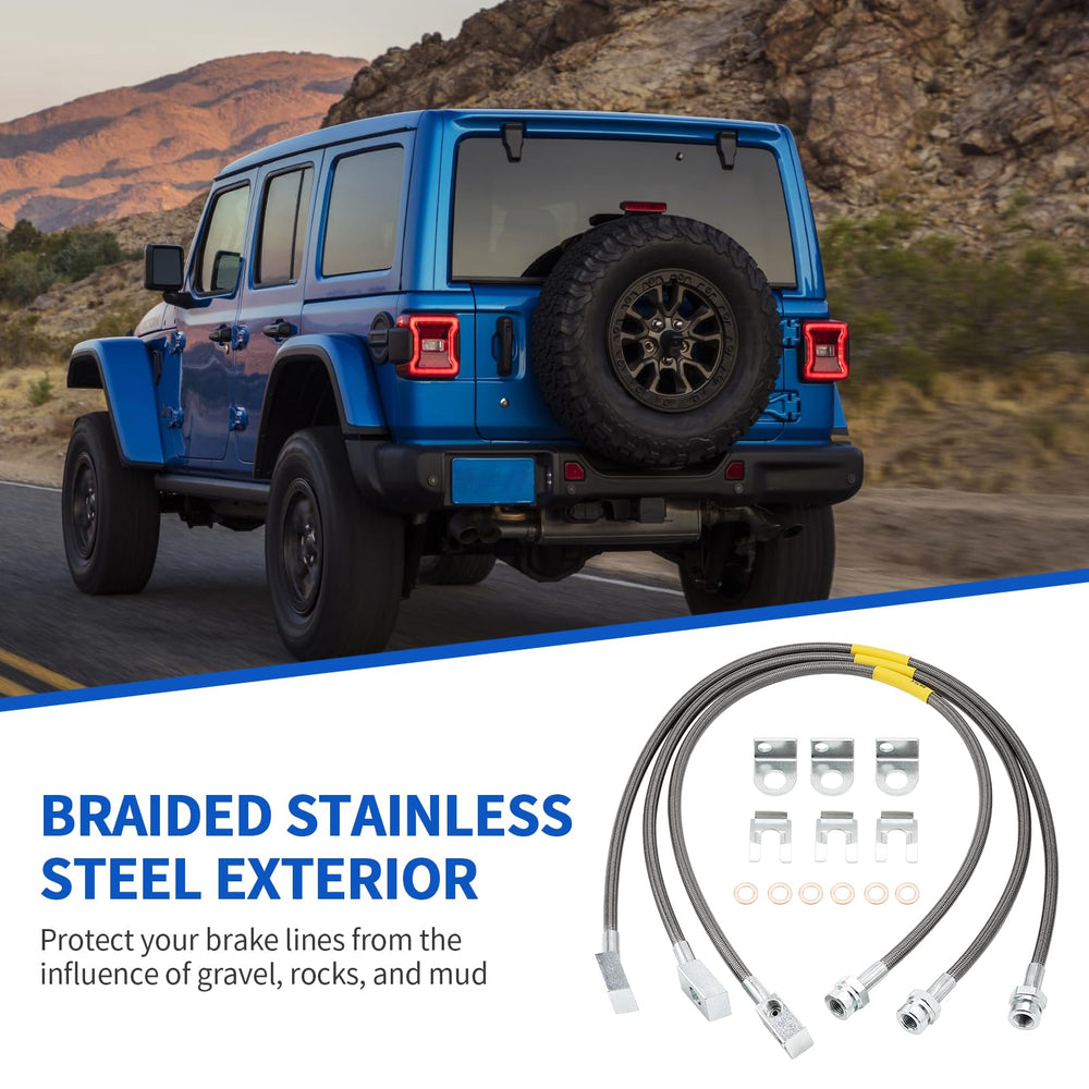 Racewill rear line mounted on Jeep Cherokee XJ showing secure fit and longer reach