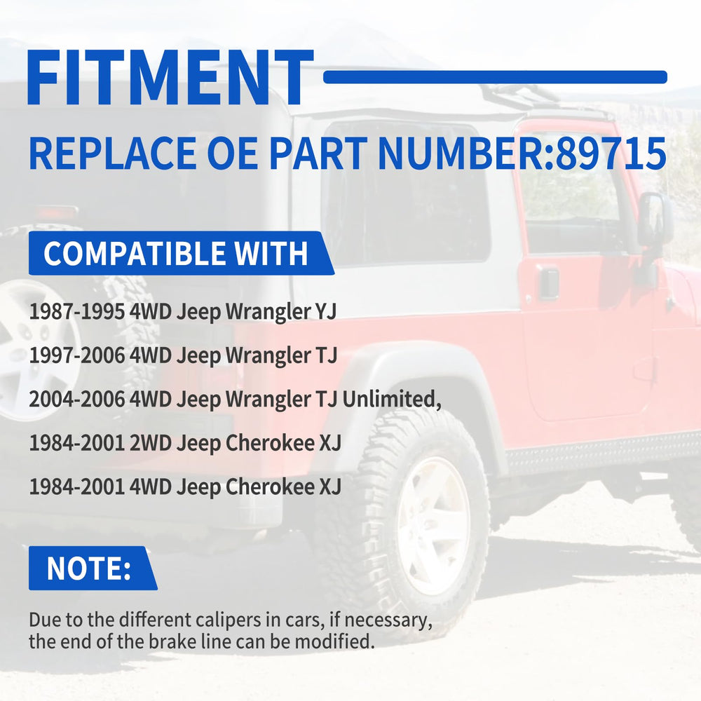 Racewill kit on off-road Jeep illustrating reliable braking under trail conditions