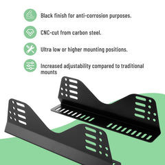 Racewill close-up of adjustment holes illustrating versatile fit options