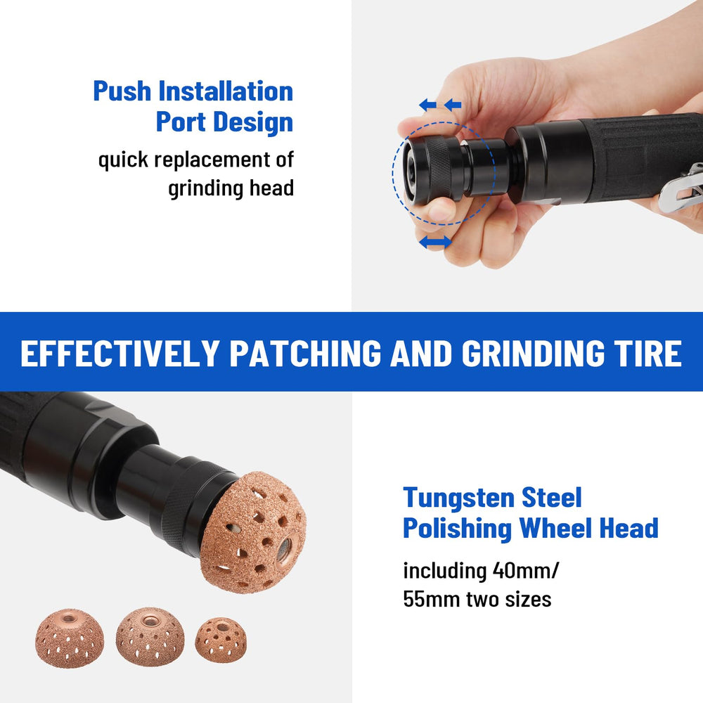 Racewill tungsten steel grinding heads detail showing durable cutting surface benefit