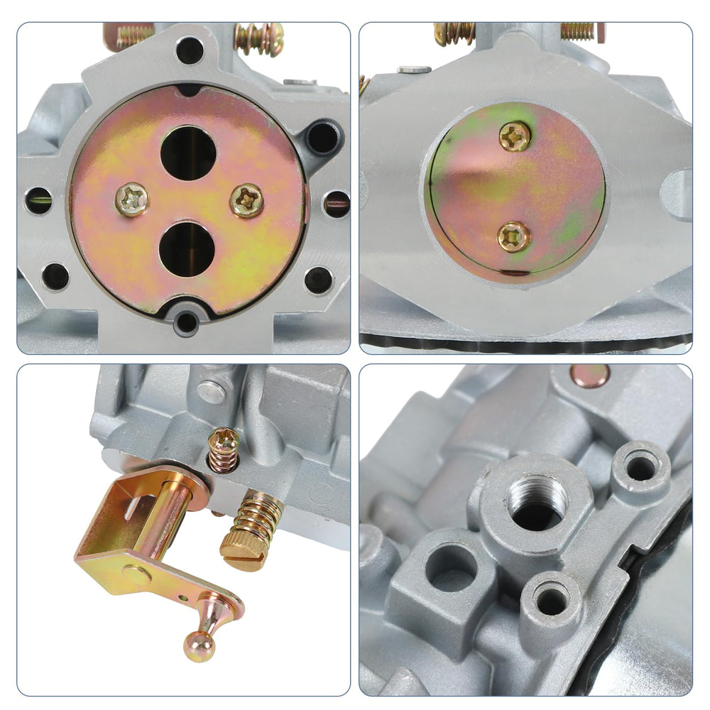 RADHLBNIU carburetor installed on engine illustrating correct fitment and secure mounting
