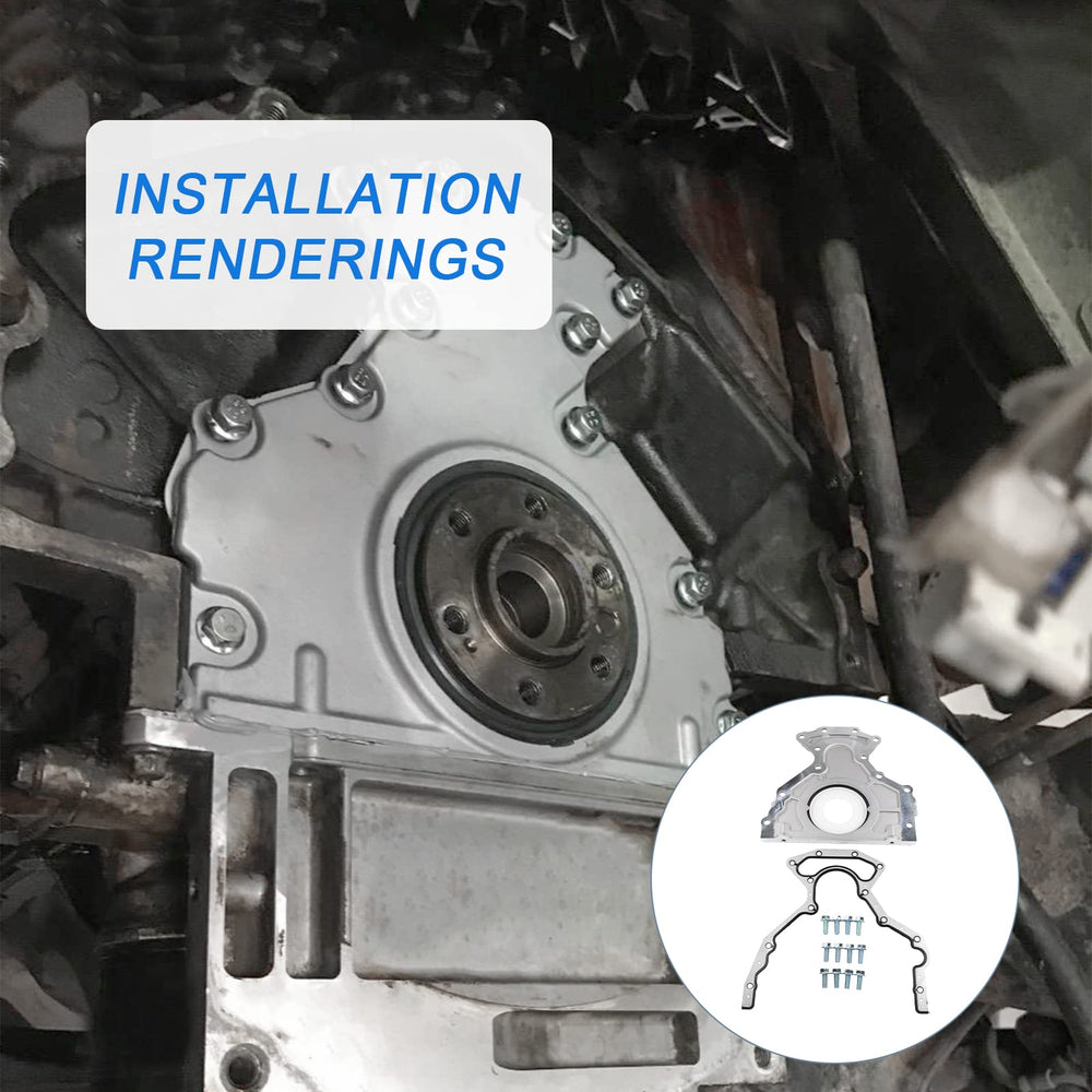 RADHLBNIU mechanic installing seal kit on SUV to restore oil-tight crankshaft