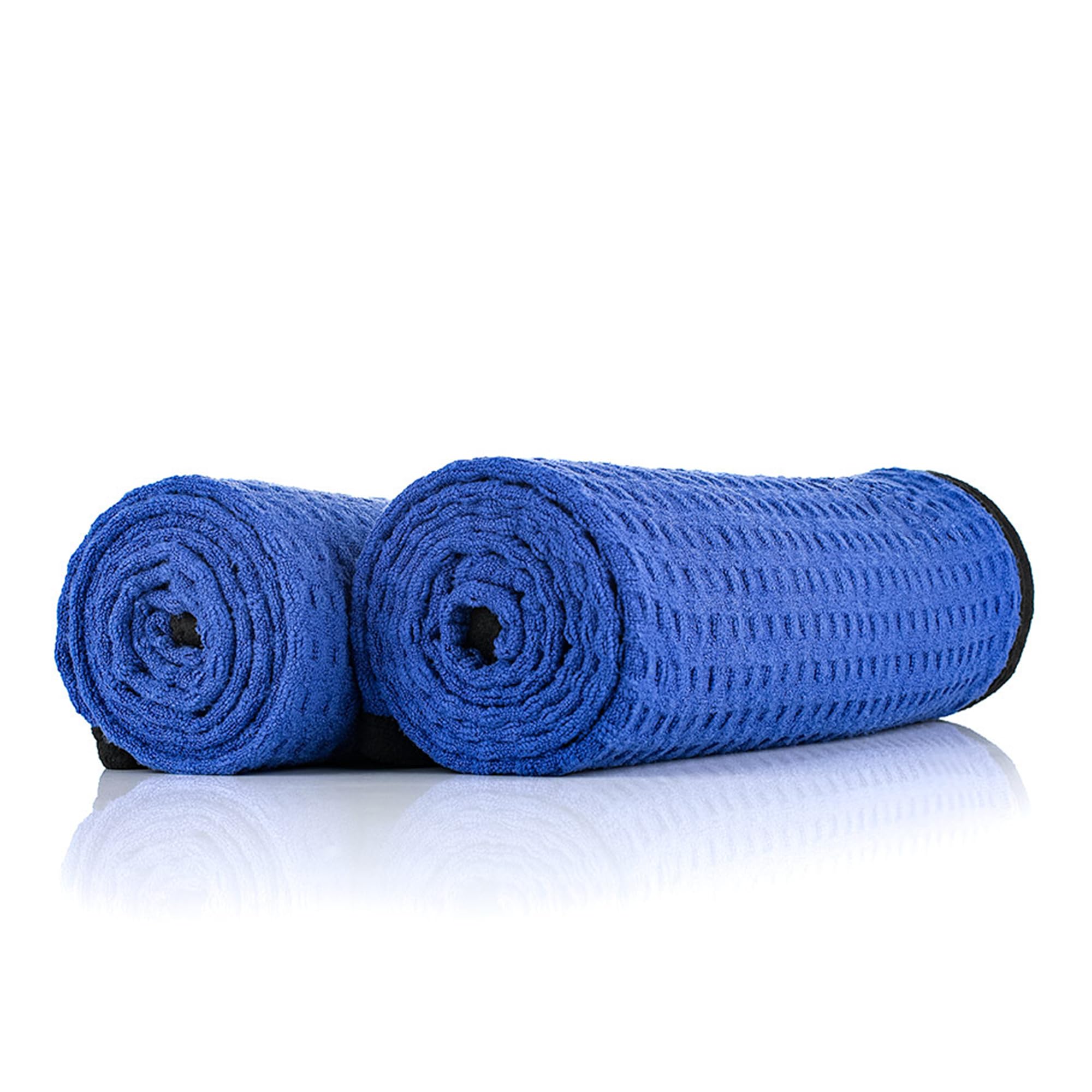 The Rag Company towel absorbing water from a wet surface for fast drying