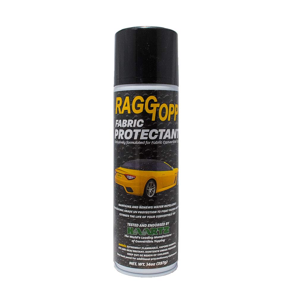 Raggtopp front can spray showing label and easy application benefit