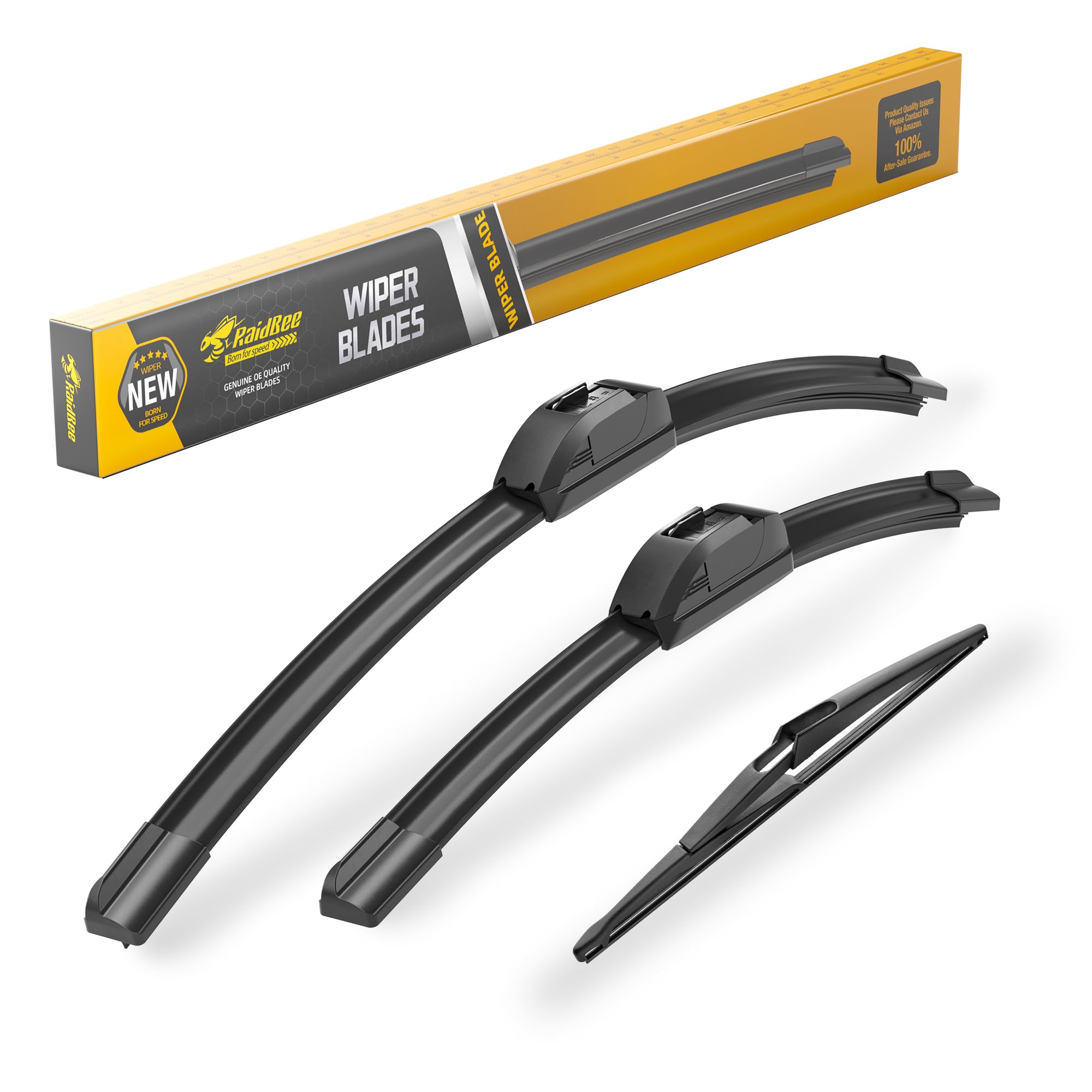 RaidBee front packaging showing fit for Nissan Kicks and clear replacement benefit