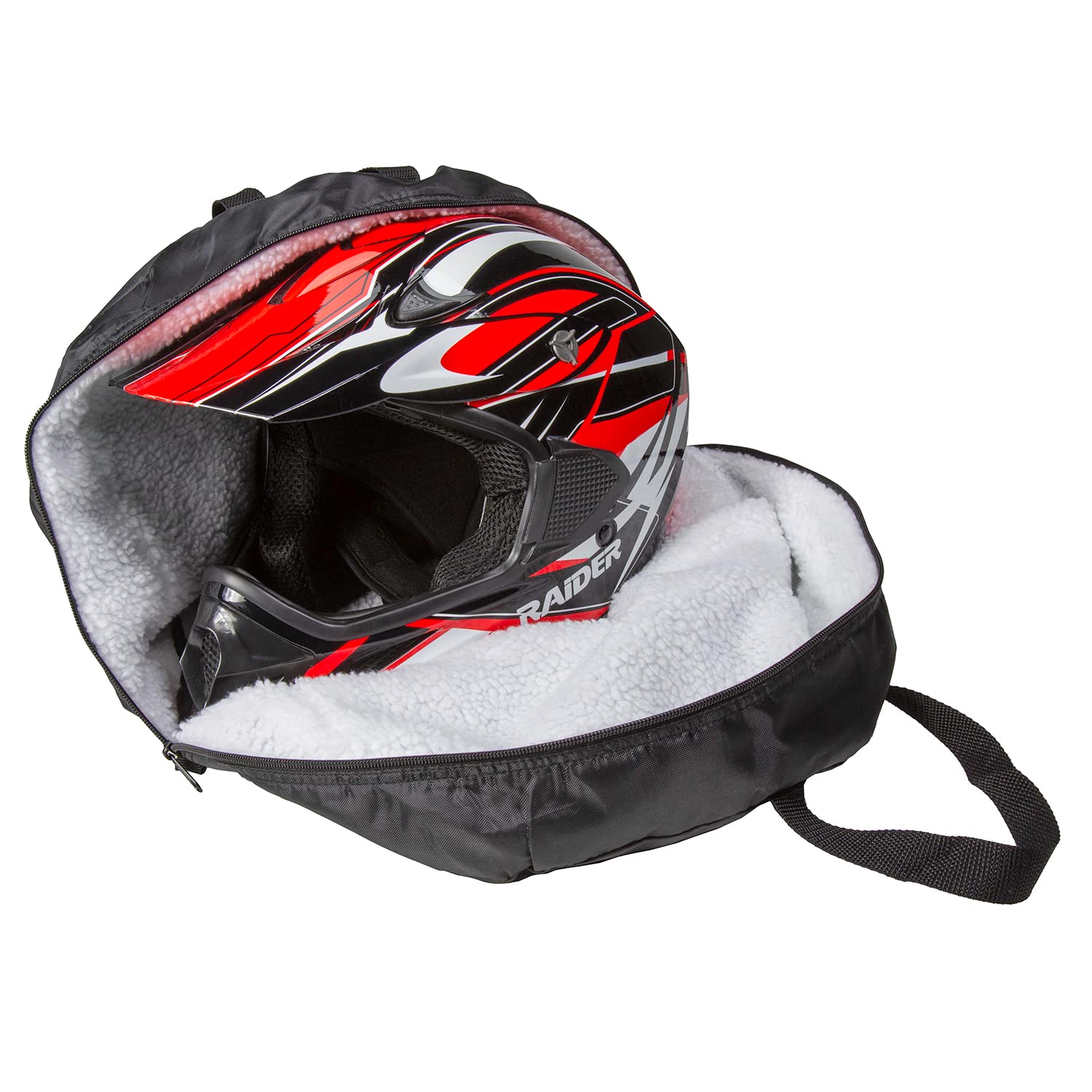 Raider BCS-8B soft fleece lining close-up protecting helmet finish from scratches