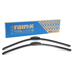 Rain‑X front packaging showing two 22-inch blades and value pack benefit